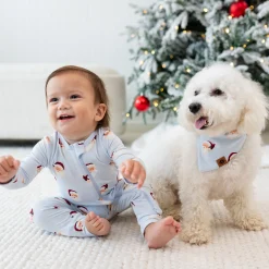 Kyte Baby Dog Bandana in Vintage Santa Outlet