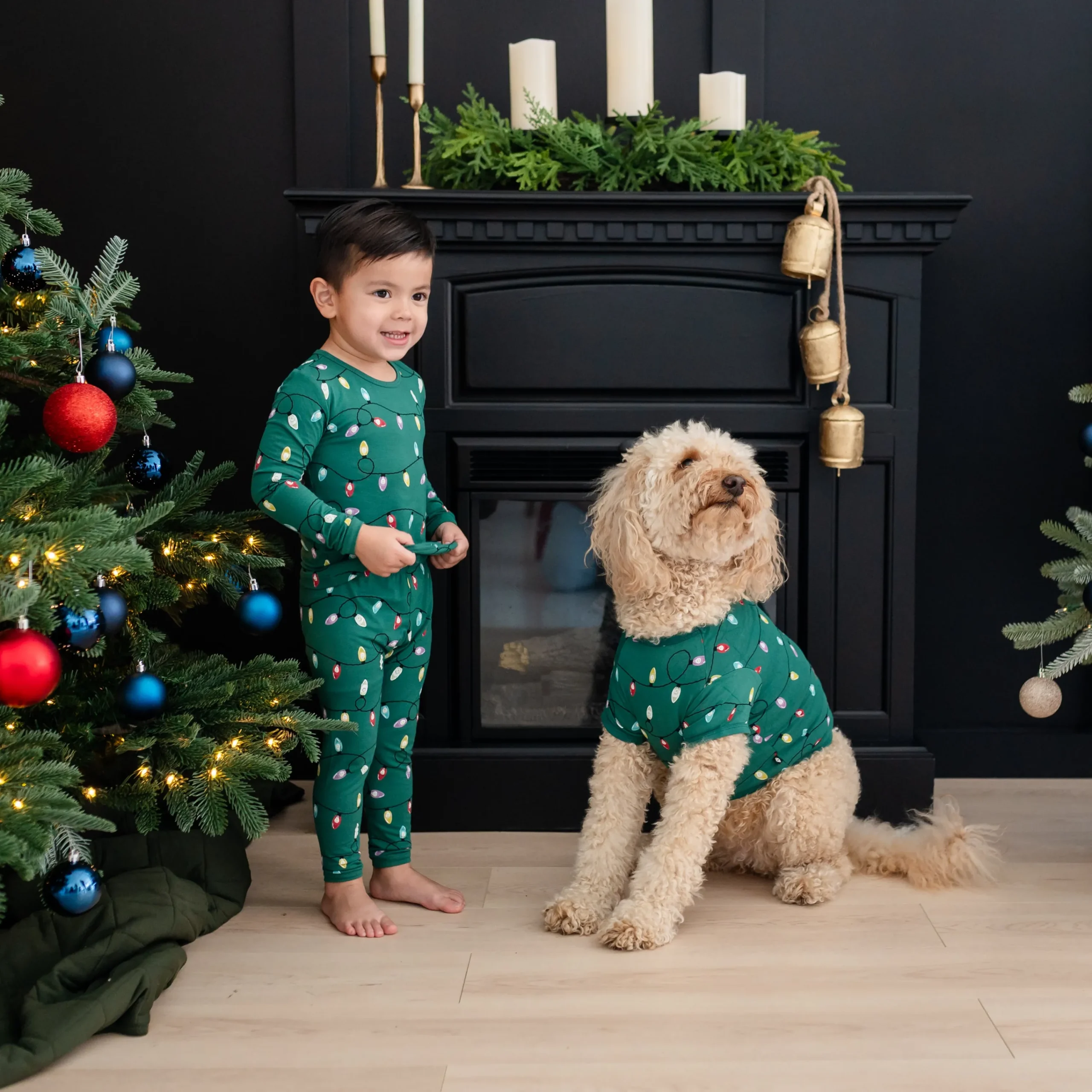 Kyte Baby Dog Tee in Merry and Bright Merry & Bright Clearance
