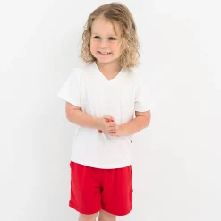 Kyte Baby Drawstring Short in Cardinal