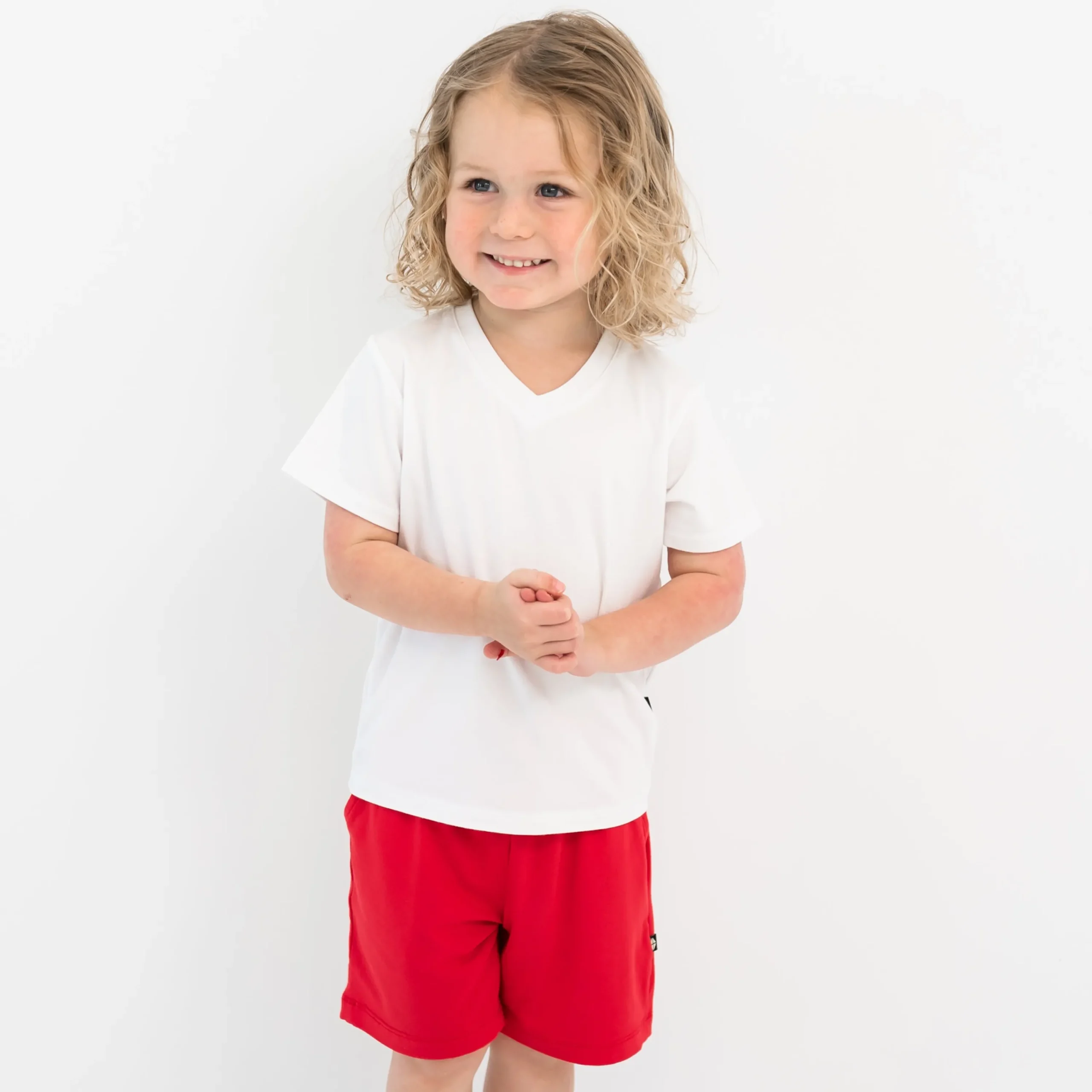 Kyte Baby Drawstring Short in Cardinal