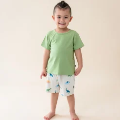 Kyte Baby Drawstring Short in Ecru Roar Clearance