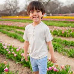 Kyte Baby Drawstring Short in Slate Online