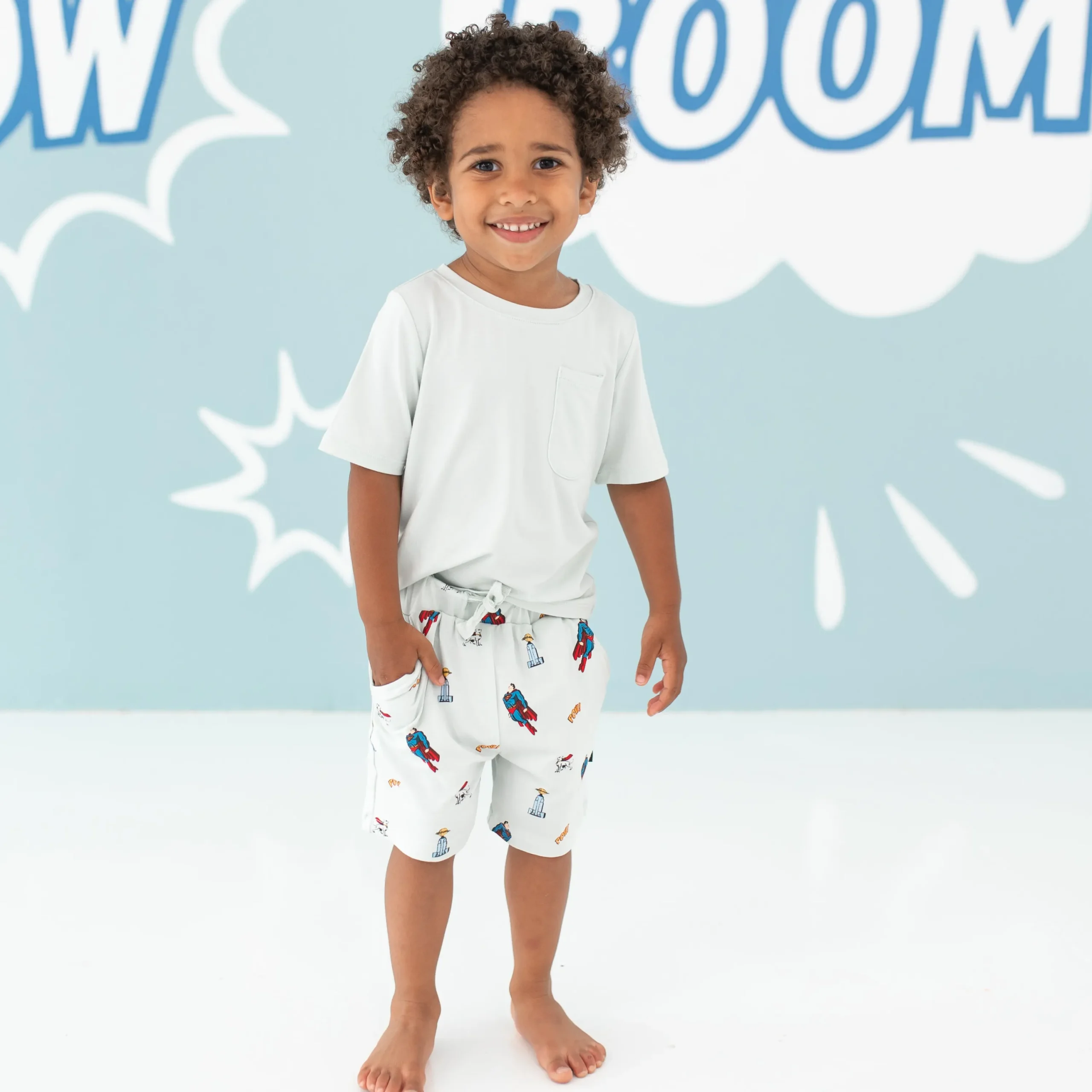 Kyte Baby Drawstring Short in Superman™ Discount
