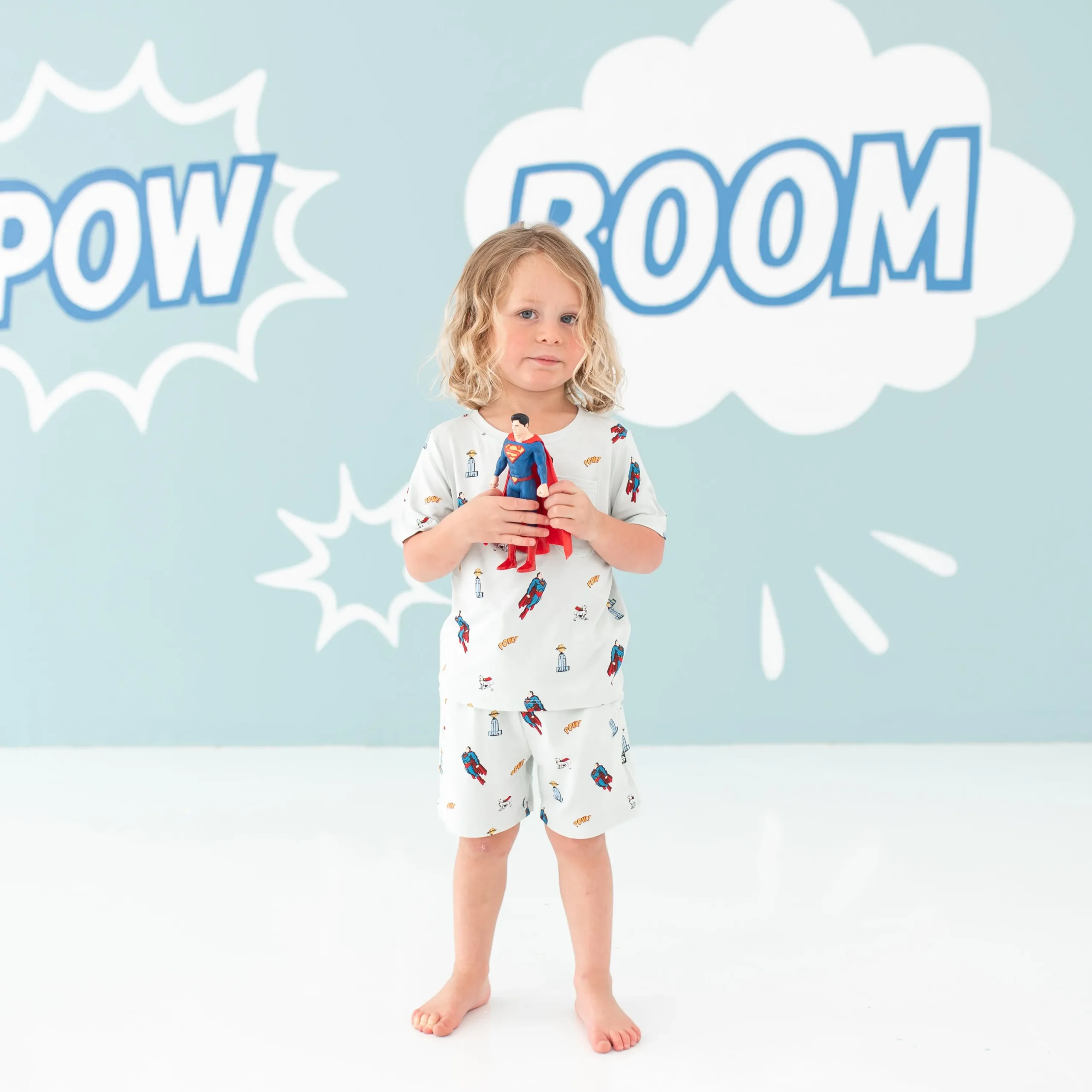 Kyte Baby Drawstring Short in Superman™ Discount