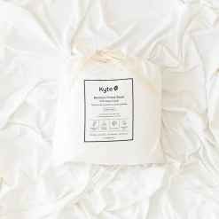 Kyte Baby Fitted Sheet with Pillowcases in Cloud Discount