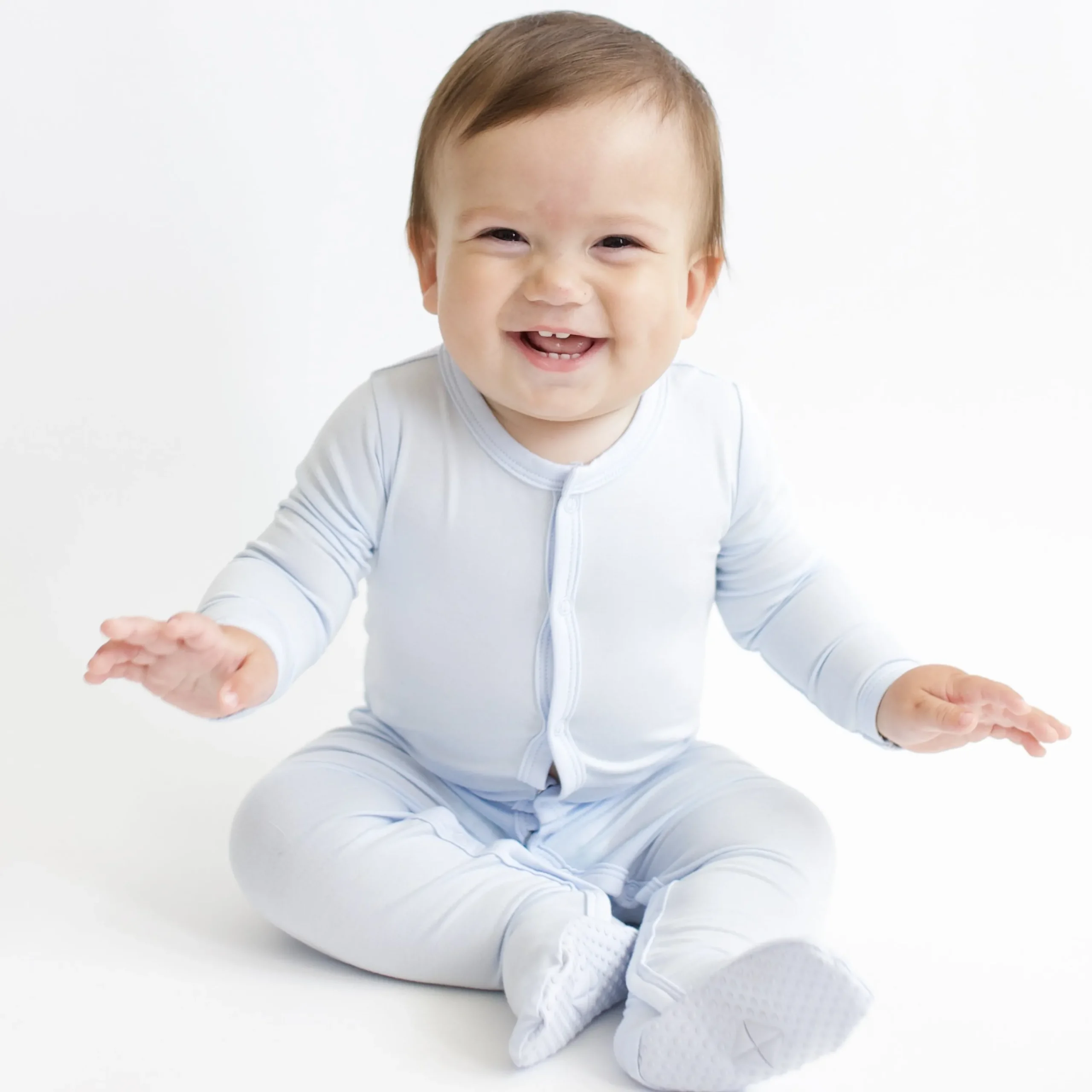 Kyte Baby Footie in Mist Sale