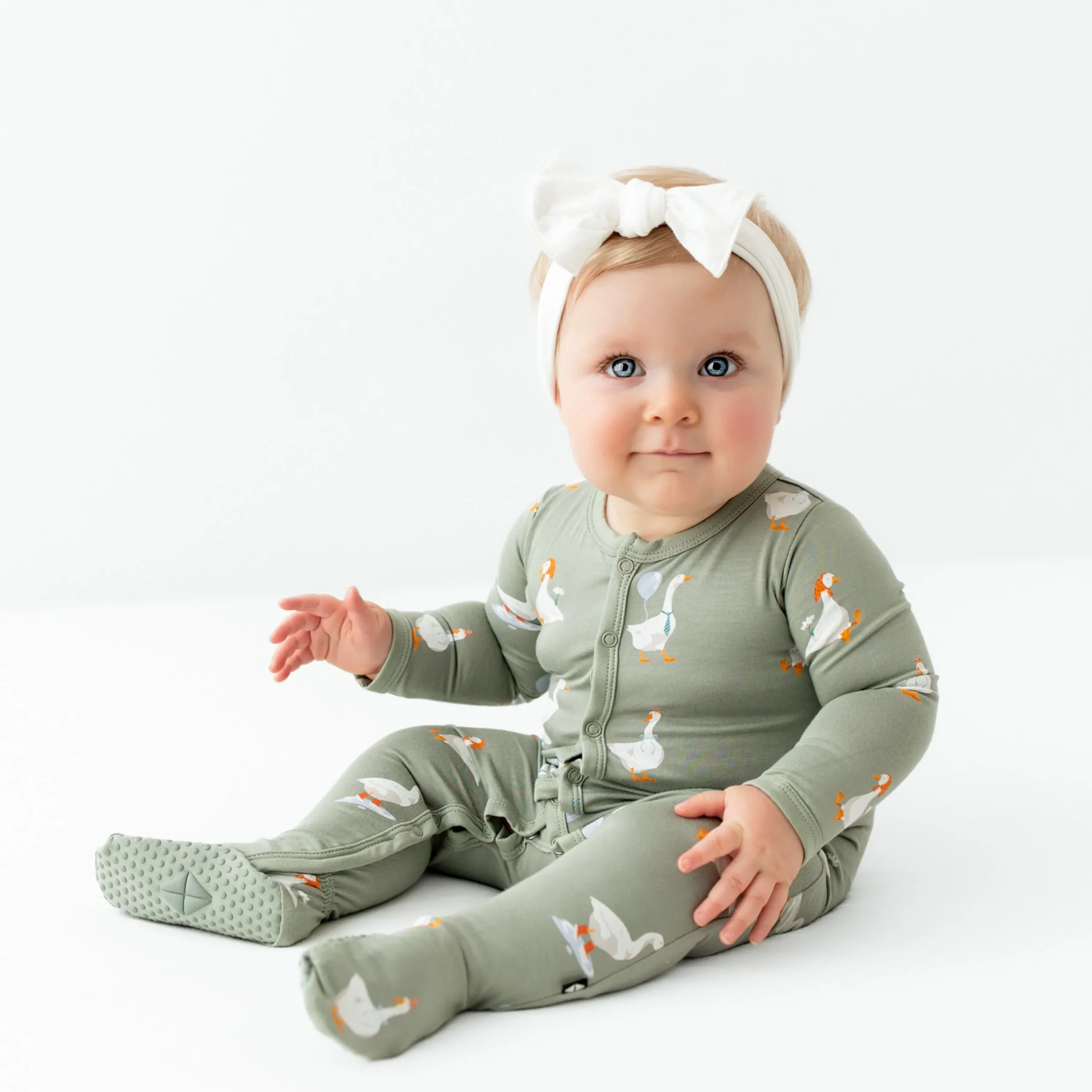 Kyte Baby Footie in Silly Goose