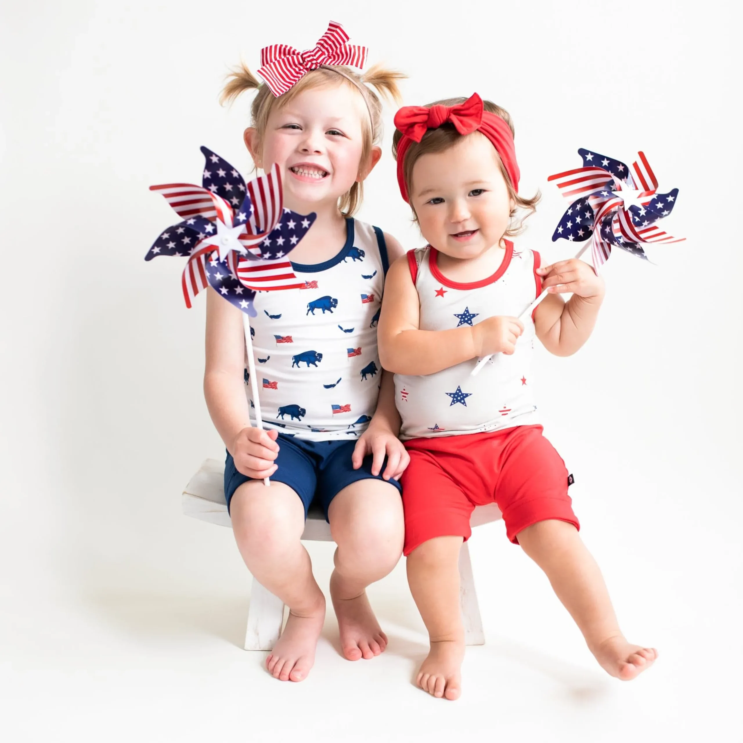Kyte Baby Harem Shorts in Cardinal Discount