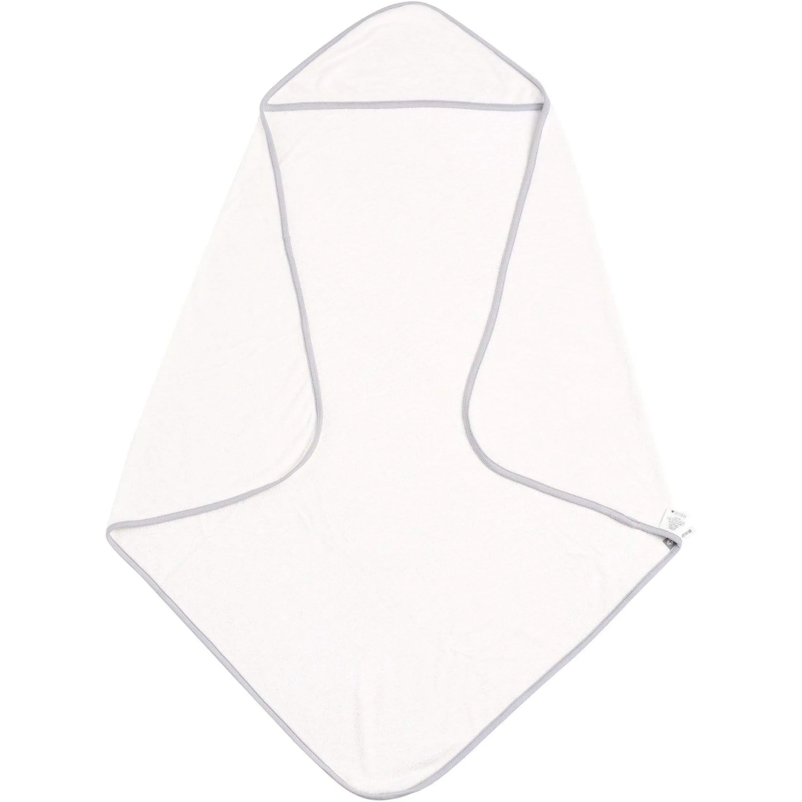 Kyte Baby Hooded Bath Towel in Cloud with Storm Trim Hot