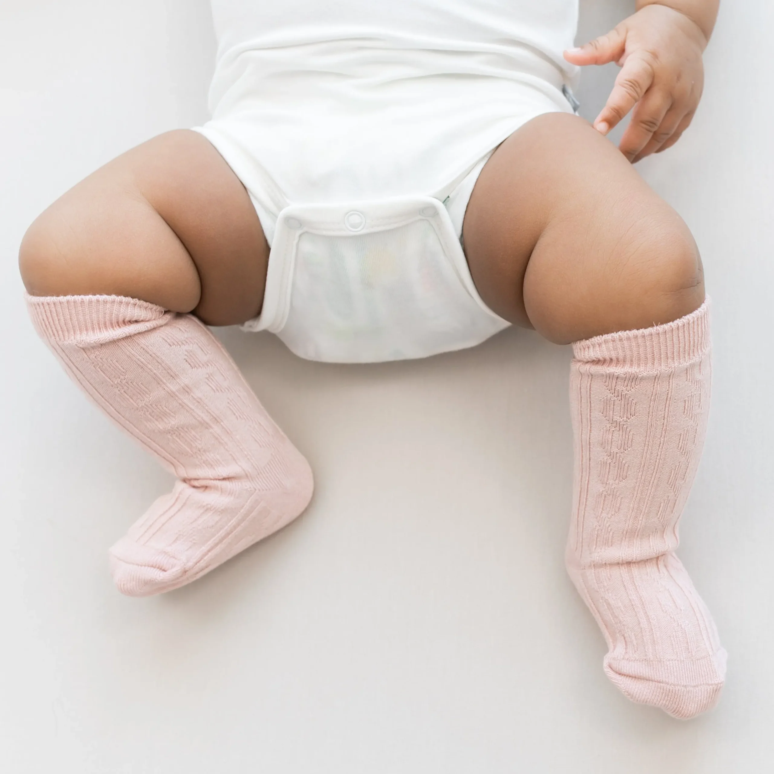 Kyte Baby Knee High Socks in Blush Outlet