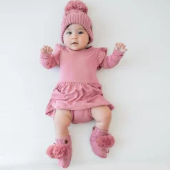 Kyte Baby Knit Booties in Apple Blossom