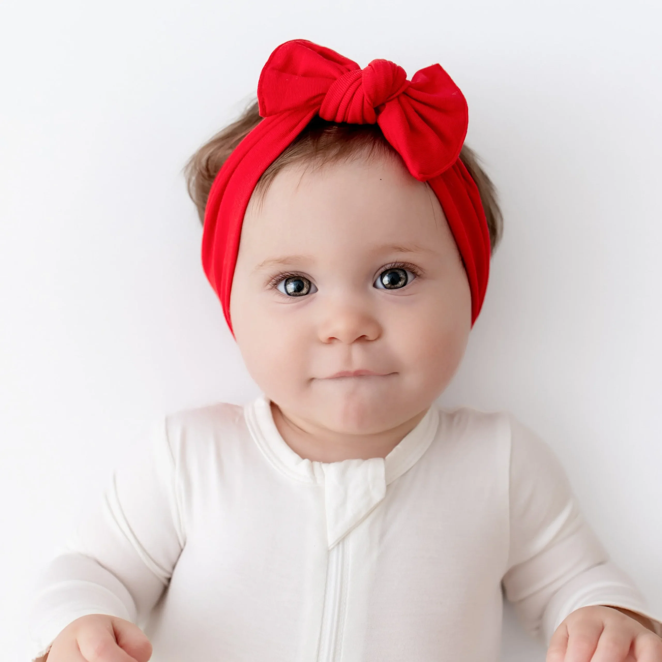 Kyte Baby Knotted Bow Headband in Cardinal Outlet