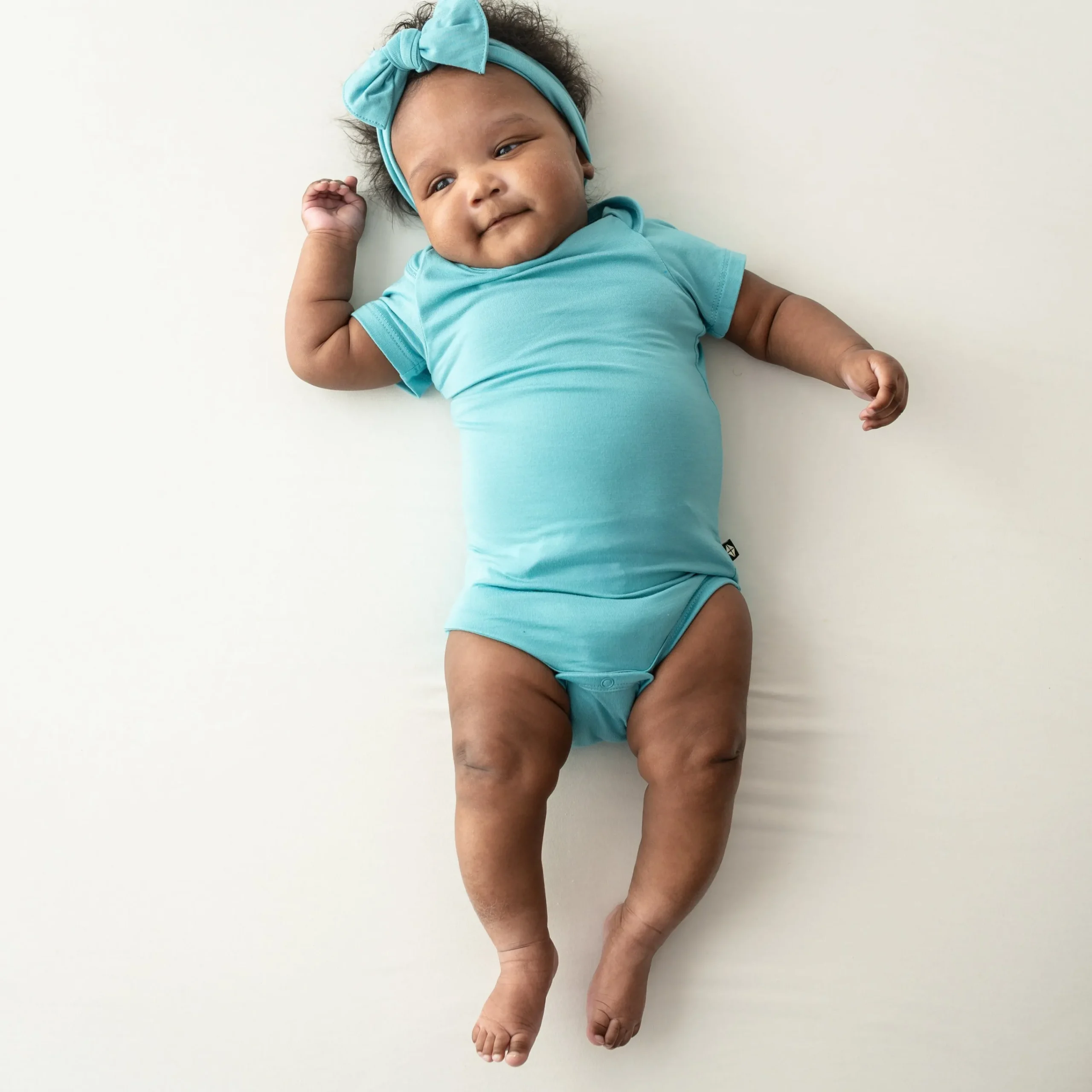 Kyte Baby Knotted Bow Headband in Makai Outlet