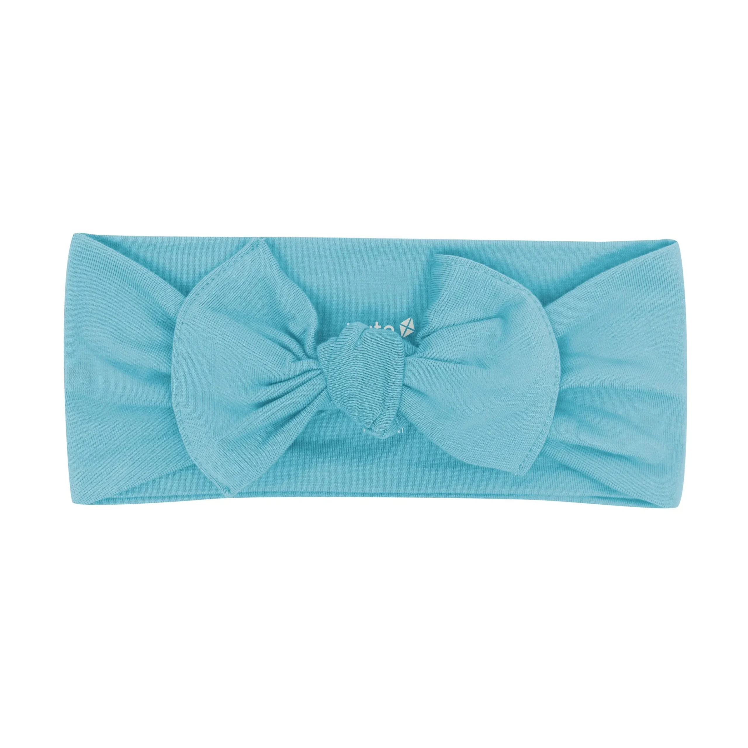 Kyte Baby Knotted Bow Headband in Makai Outlet