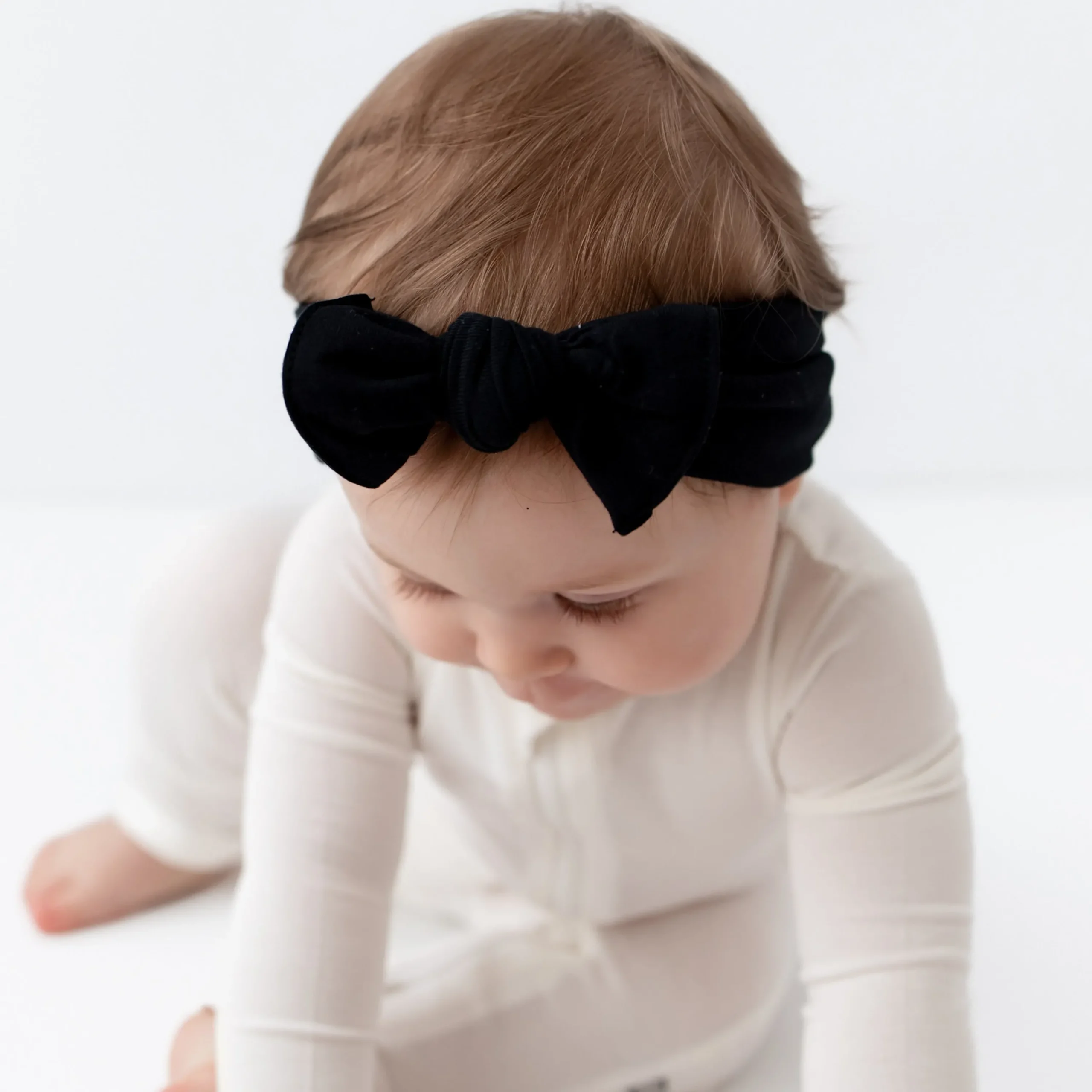 Kyte Baby Knotted Bow Headband in Midnight Outlet