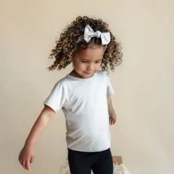 Kyte Baby Knotted Bow Headband in Oat Sale