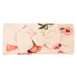 Kyte Baby Knotted Bow Headband in Peach Discount