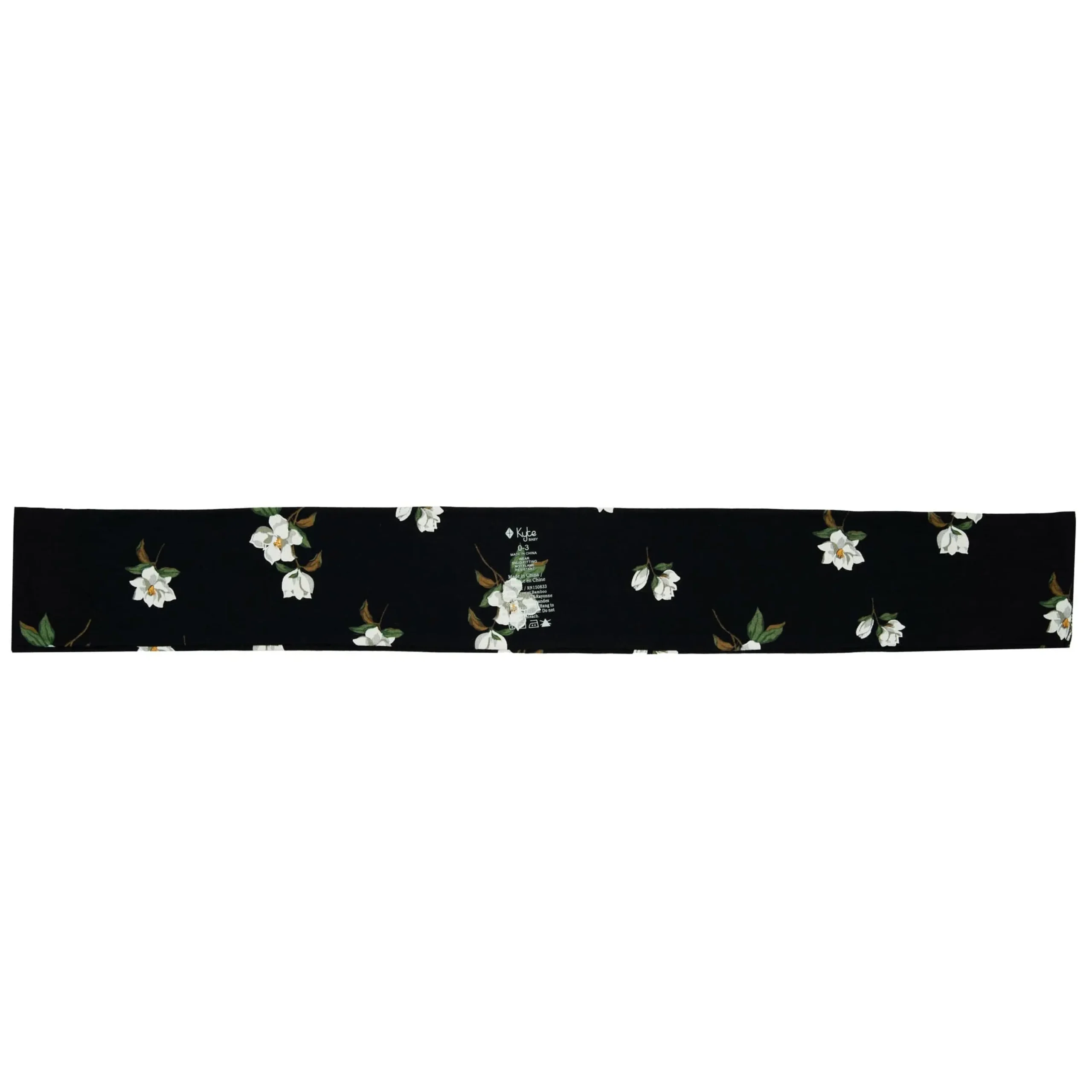 Kyte Baby Knotted Bow Headband in Small Midnight Magnolia Discount