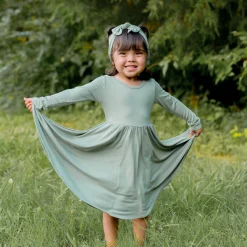 Kyte Baby Knotted Bow Headband in Thyme Clearance