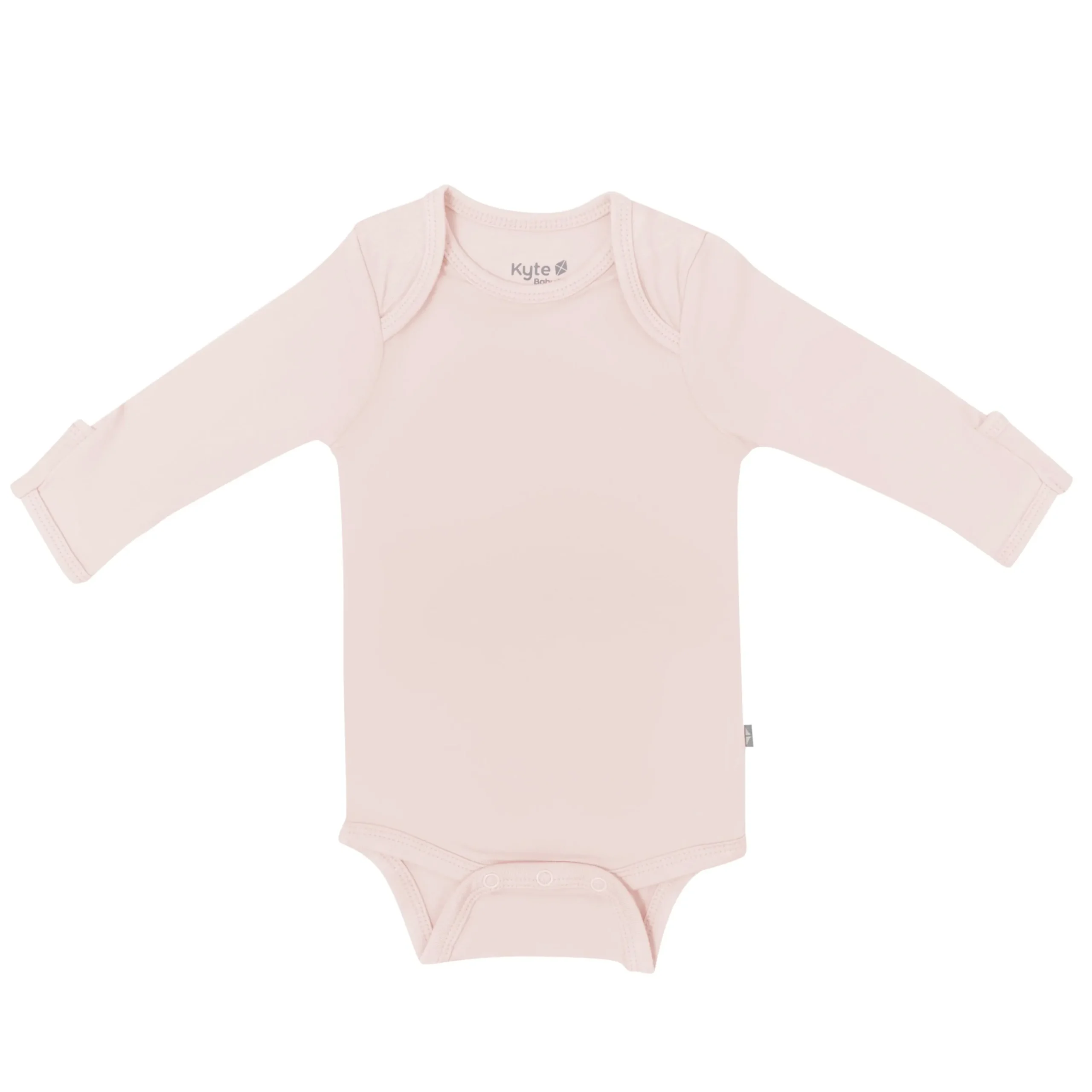 Kyte Baby Long Sleeve Bodysuit in Blush Clearance