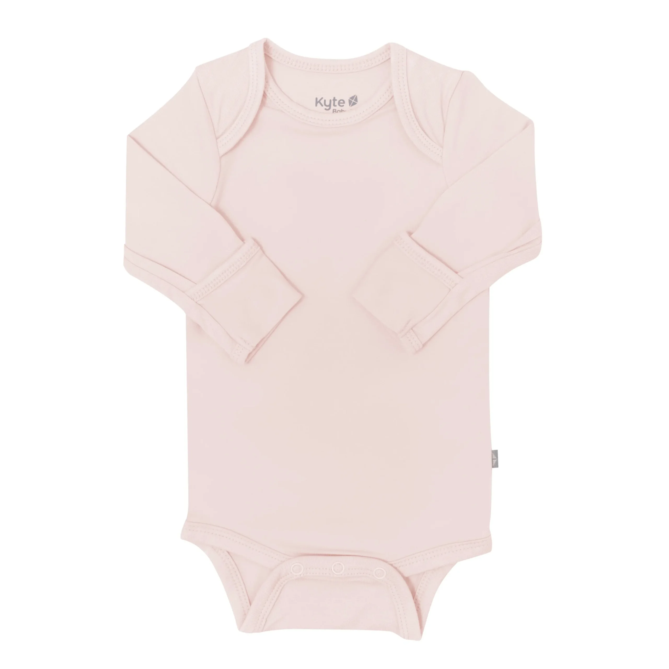 Kyte Baby Long Sleeve Bodysuit in Blush Clearance