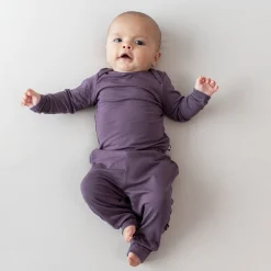 Kyte Baby Long Sleeve Bodysuit in Currant Outlet