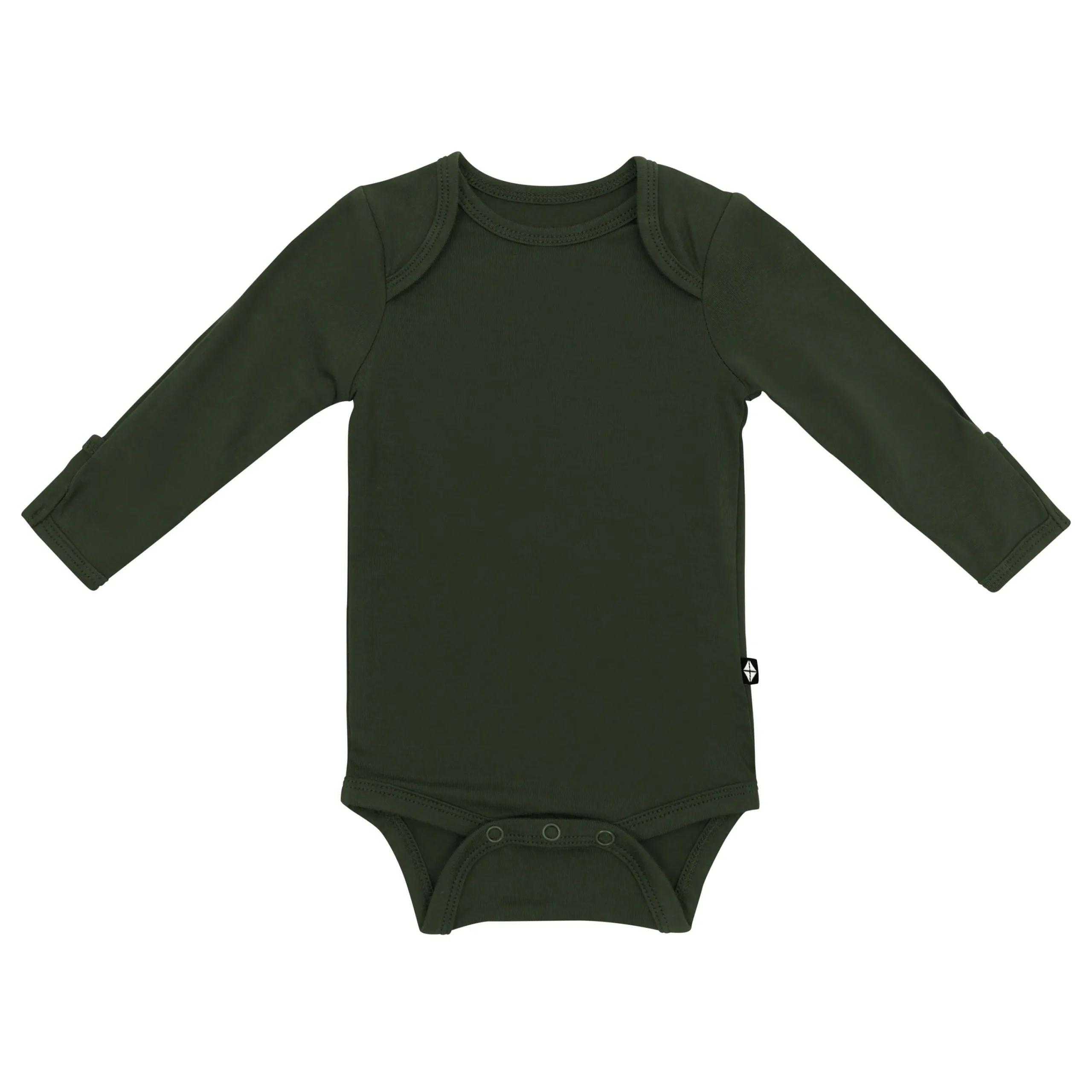Kyte Baby Long Sleeve Bodysuit in Fir Discount