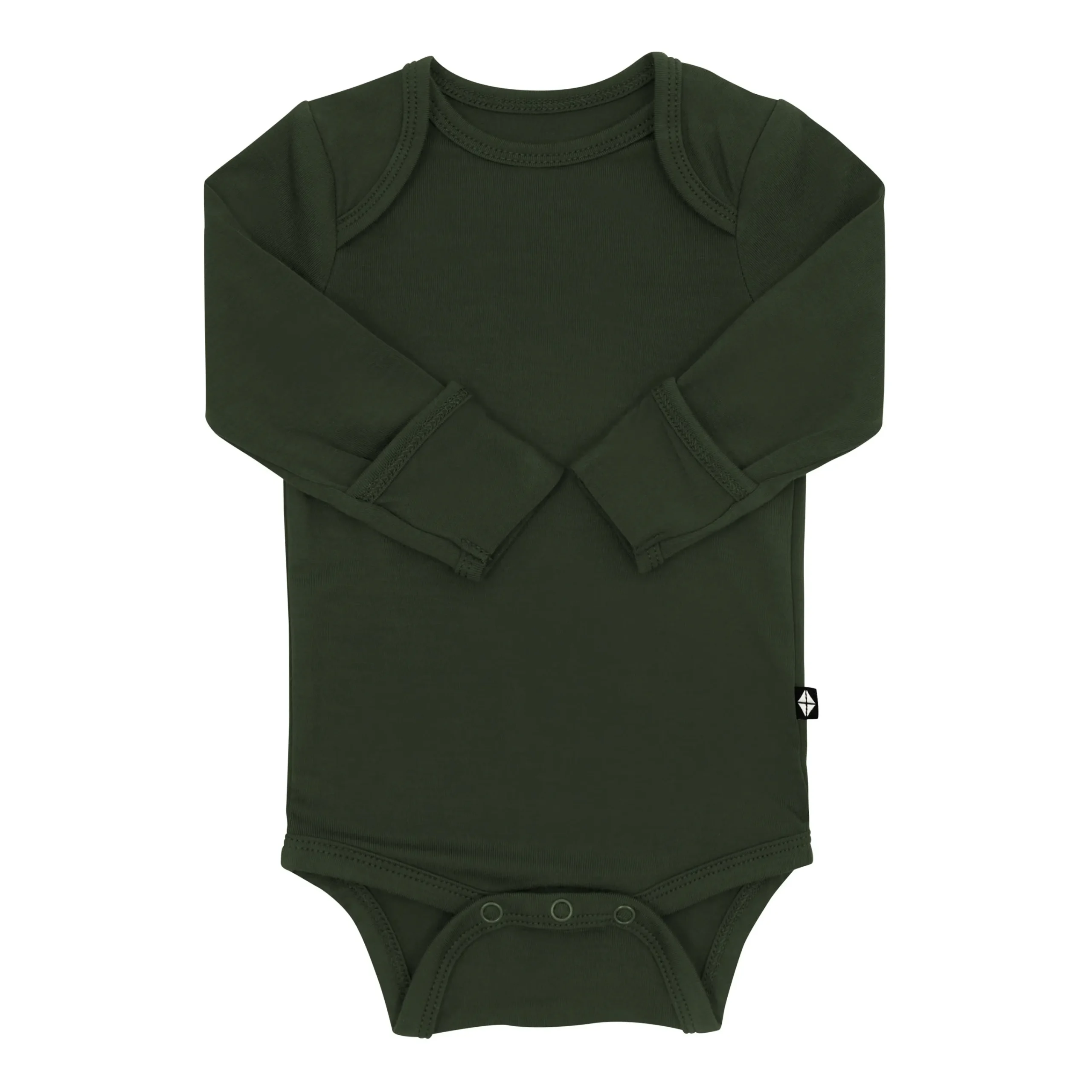 Kyte Baby Long Sleeve Bodysuit in Fir Discount