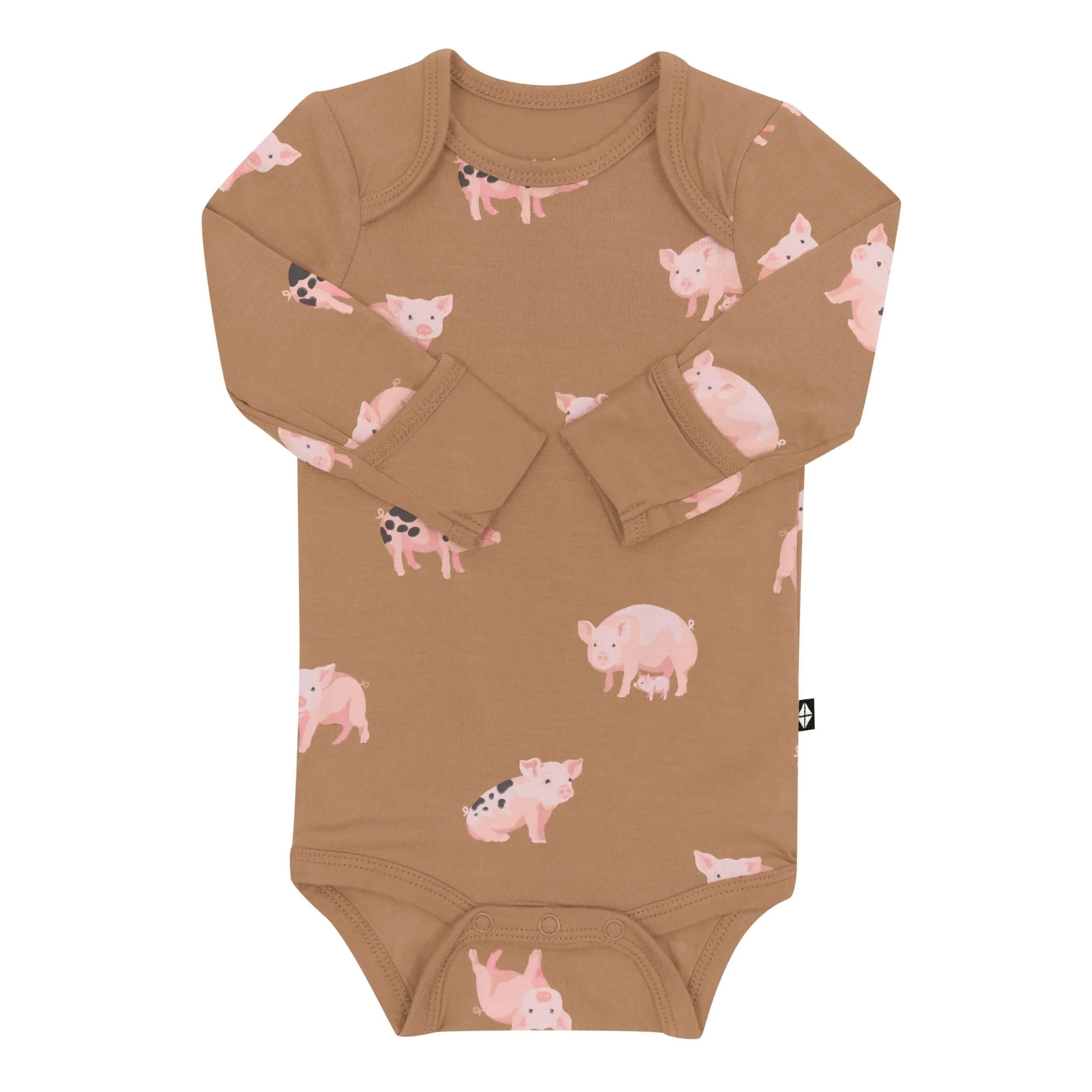 Kyte Baby Long Sleeve Bodysuit in Pig Outlet