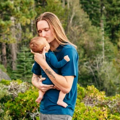 Kyte Baby Long Sleeve Bodysuit in Tahoe Discount