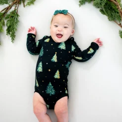 Kyte Baby Long Sleeve Bodysuit in Twinkle Tree Best