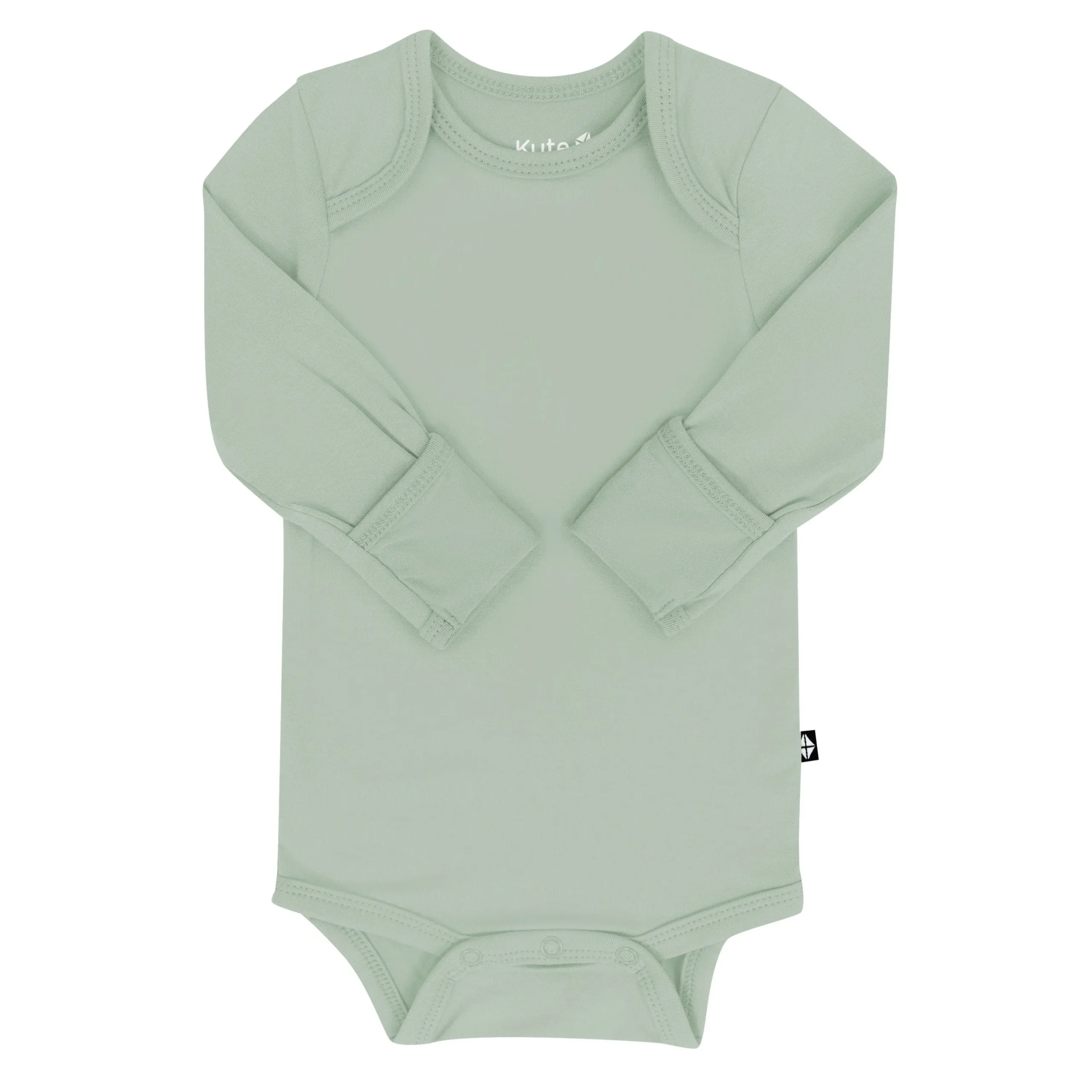 Kyte Baby Long Sleeve Bodysuit in Thyme Hot