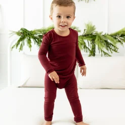 Kyte Baby Long Sleeve Pajamas in Burgundy Online