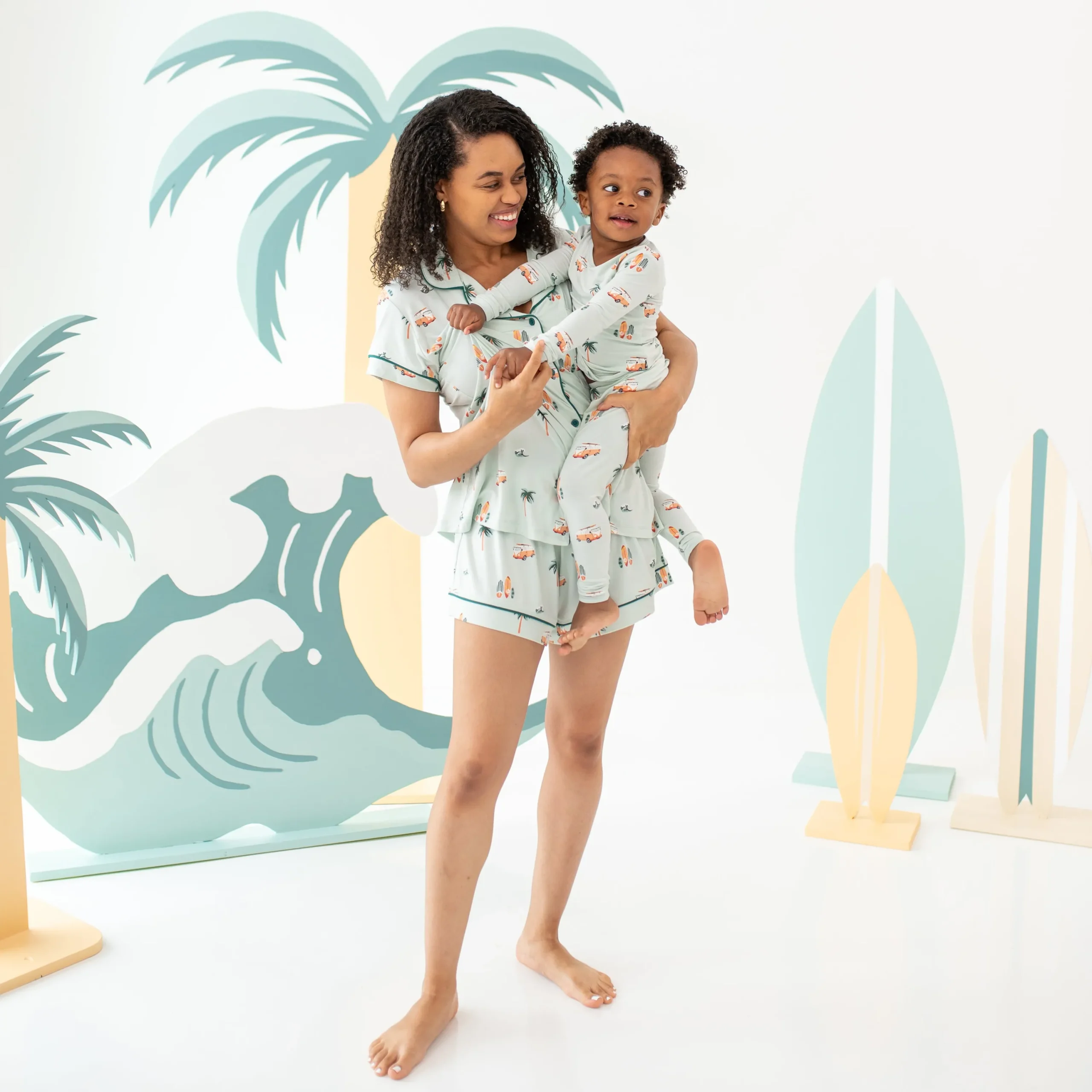 Kyte Baby Long Sleeve Pajamas in Dew Surf Outlet