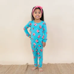 Kyte Baby Long Sleeve Pajamas in Hibiscus Hot