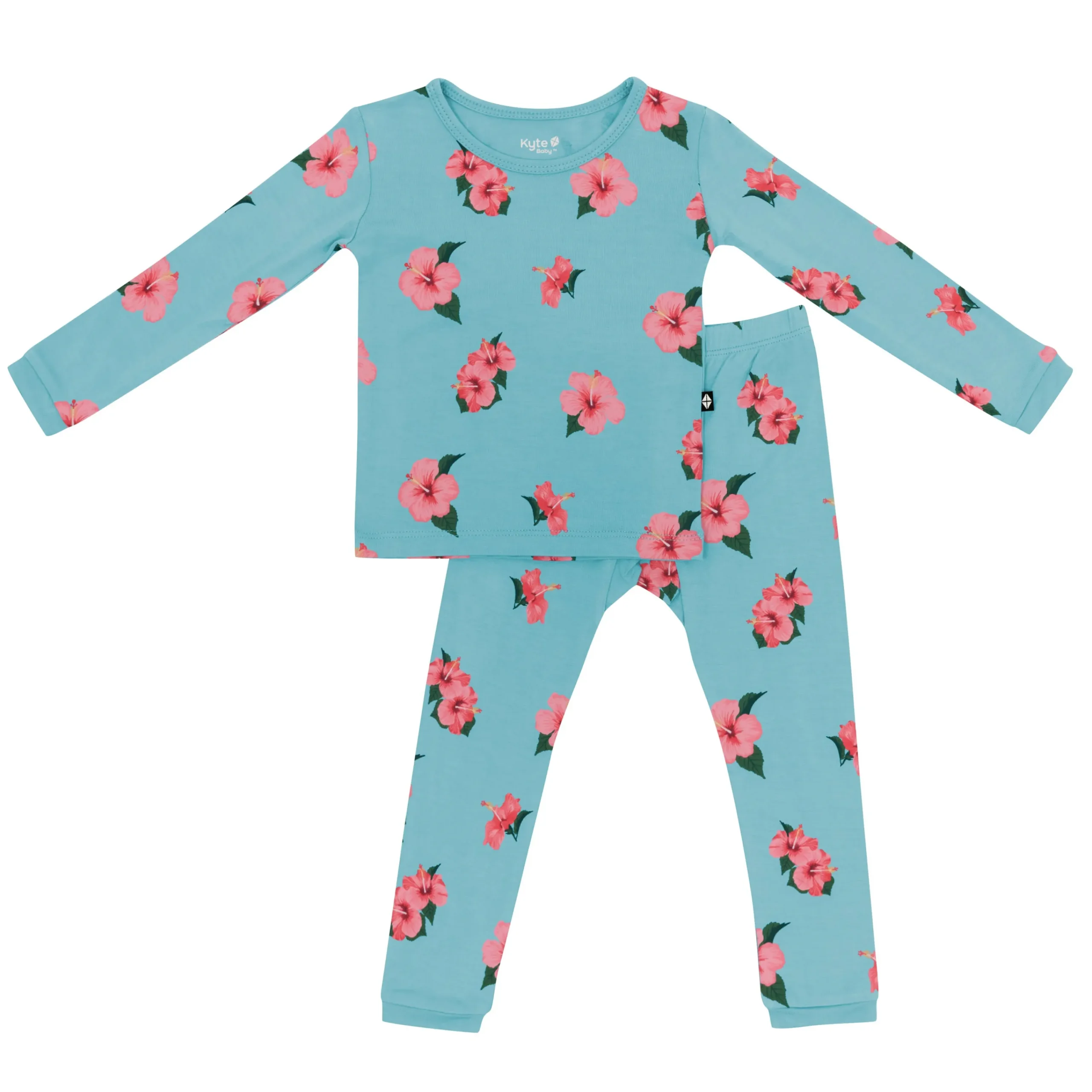 Kyte Baby Long Sleeve Pajamas in Hibiscus Hot