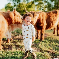 Kyte Baby Long Sleeve Pajamas in Moo Best