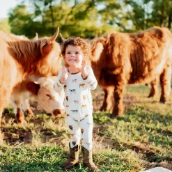 Kyte Baby Long Sleeve Pajamas in Moo Best