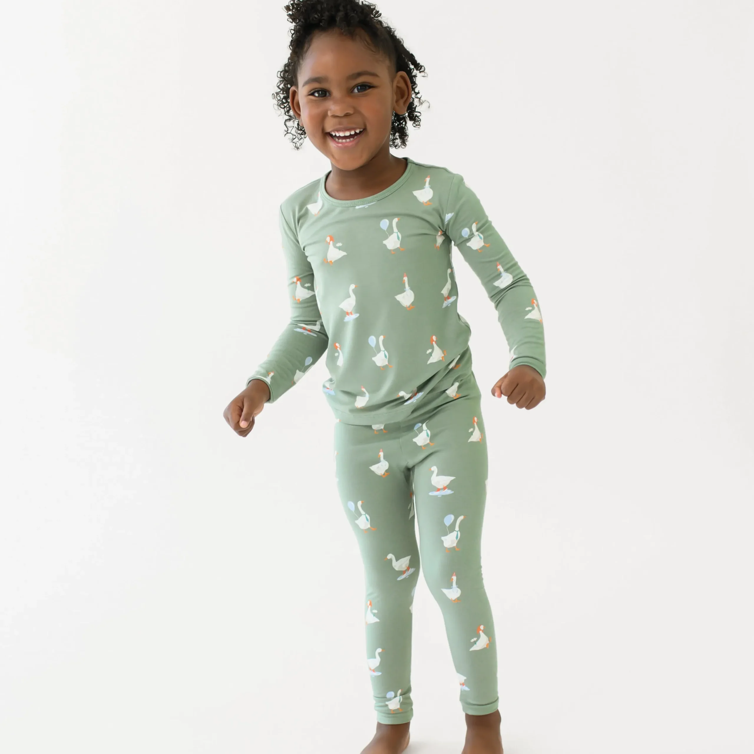 Kyte Baby Long Sleeve Pajamas in Silly Goose Clearance
