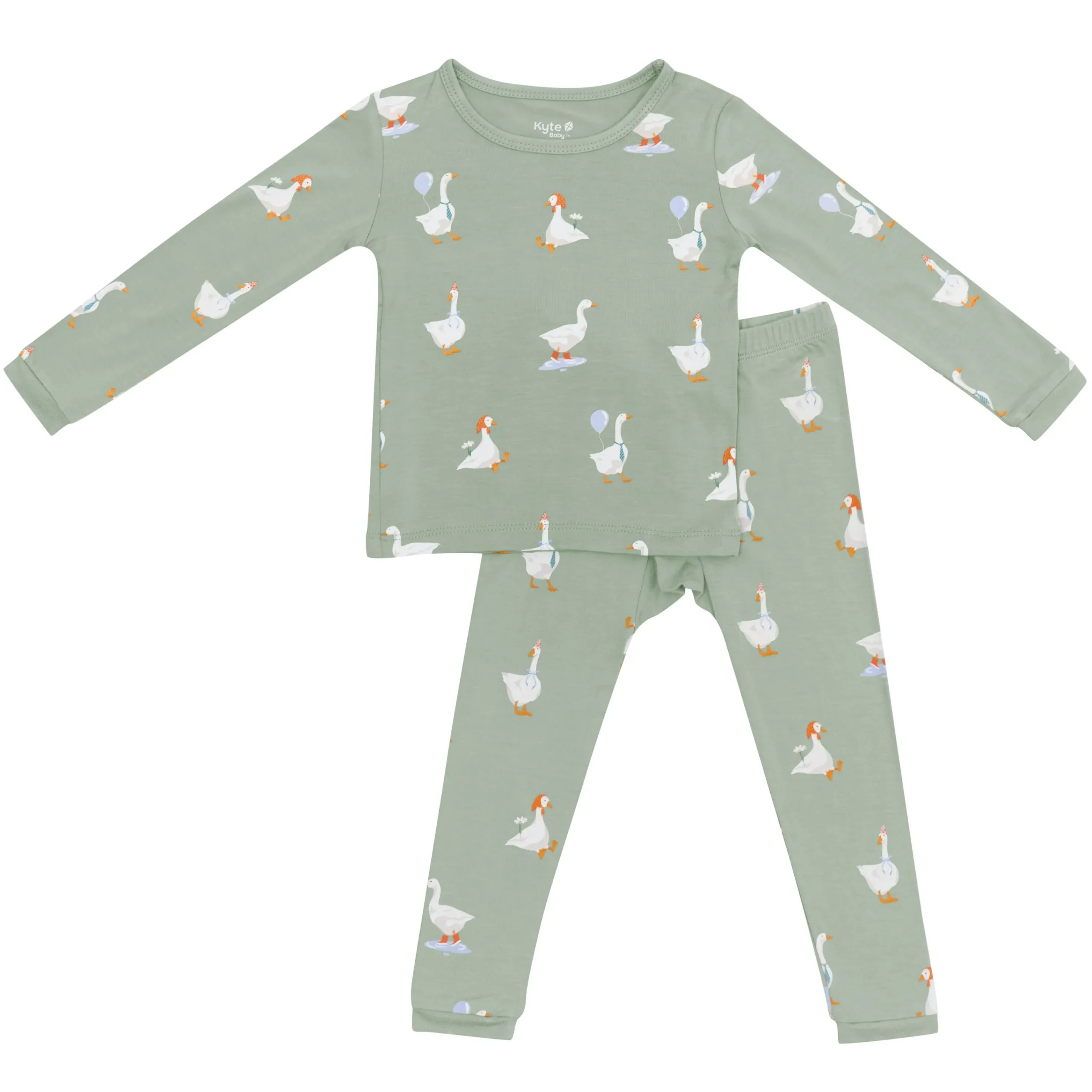 Kyte Baby Long Sleeve Pajamas in Silly Goose Clearance