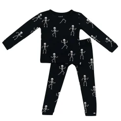 Kyte Baby Long Sleeve Pajamas in Skeleton Hot