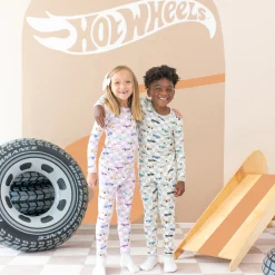Kyte Baby Long Sleeve Pajamas in Sparkles and Speed Outlet