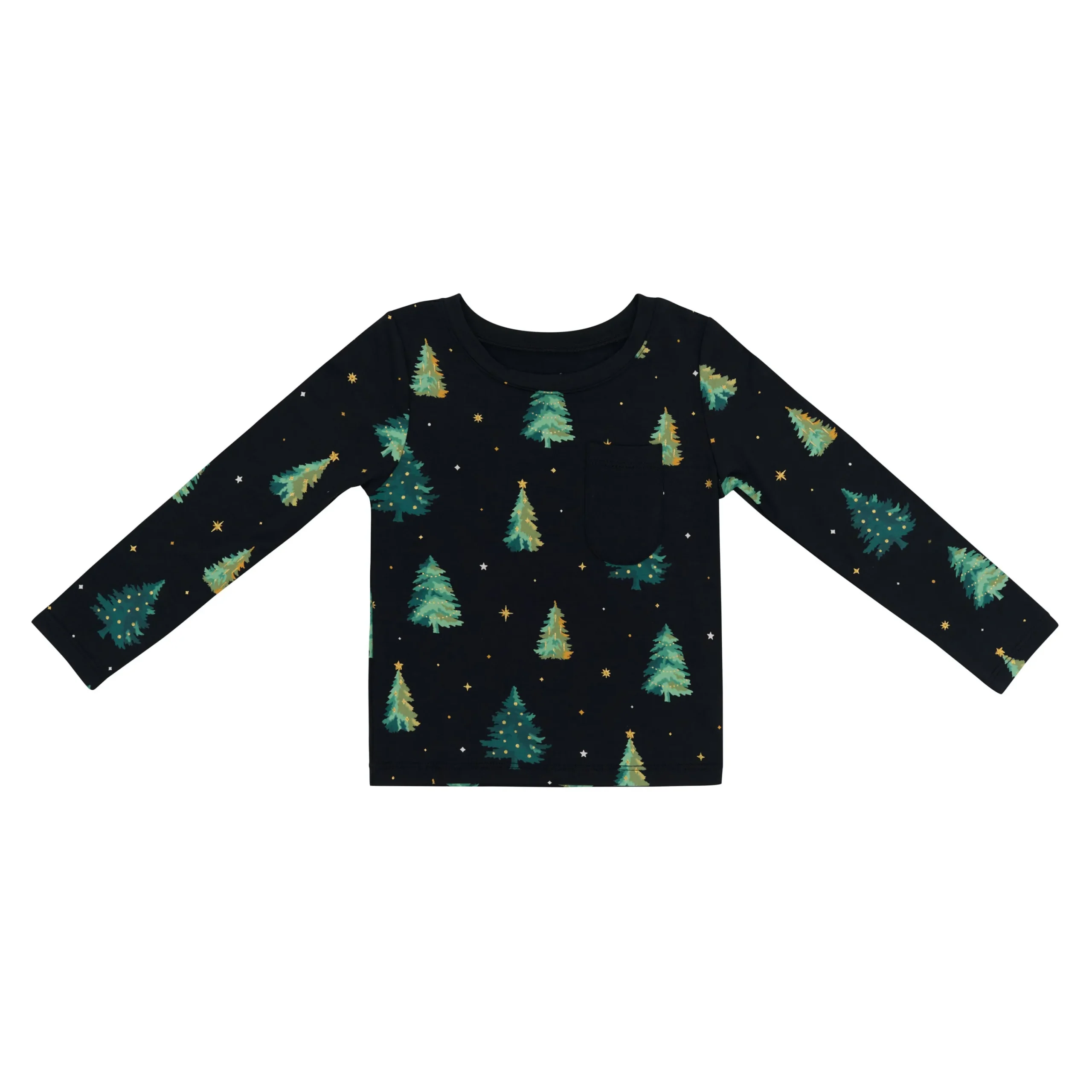 Kyte Baby Long Sleeve Toddler Crew Neck Tee in Twinkle Tree Sale