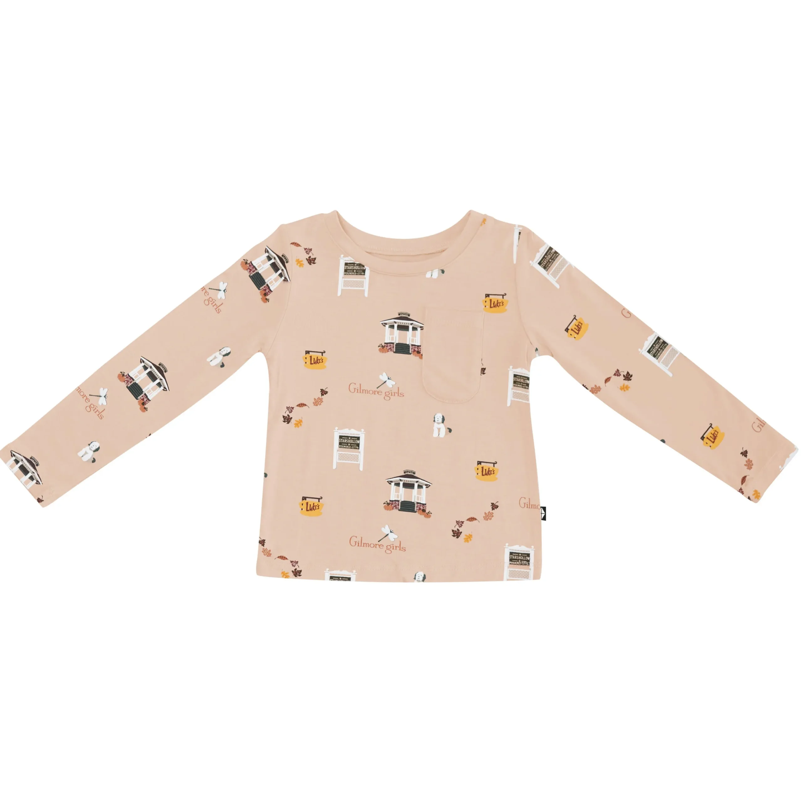 Kyte Baby Long Sleeve Toddler Crew Neck Tee in Gilmore Girls Clearance