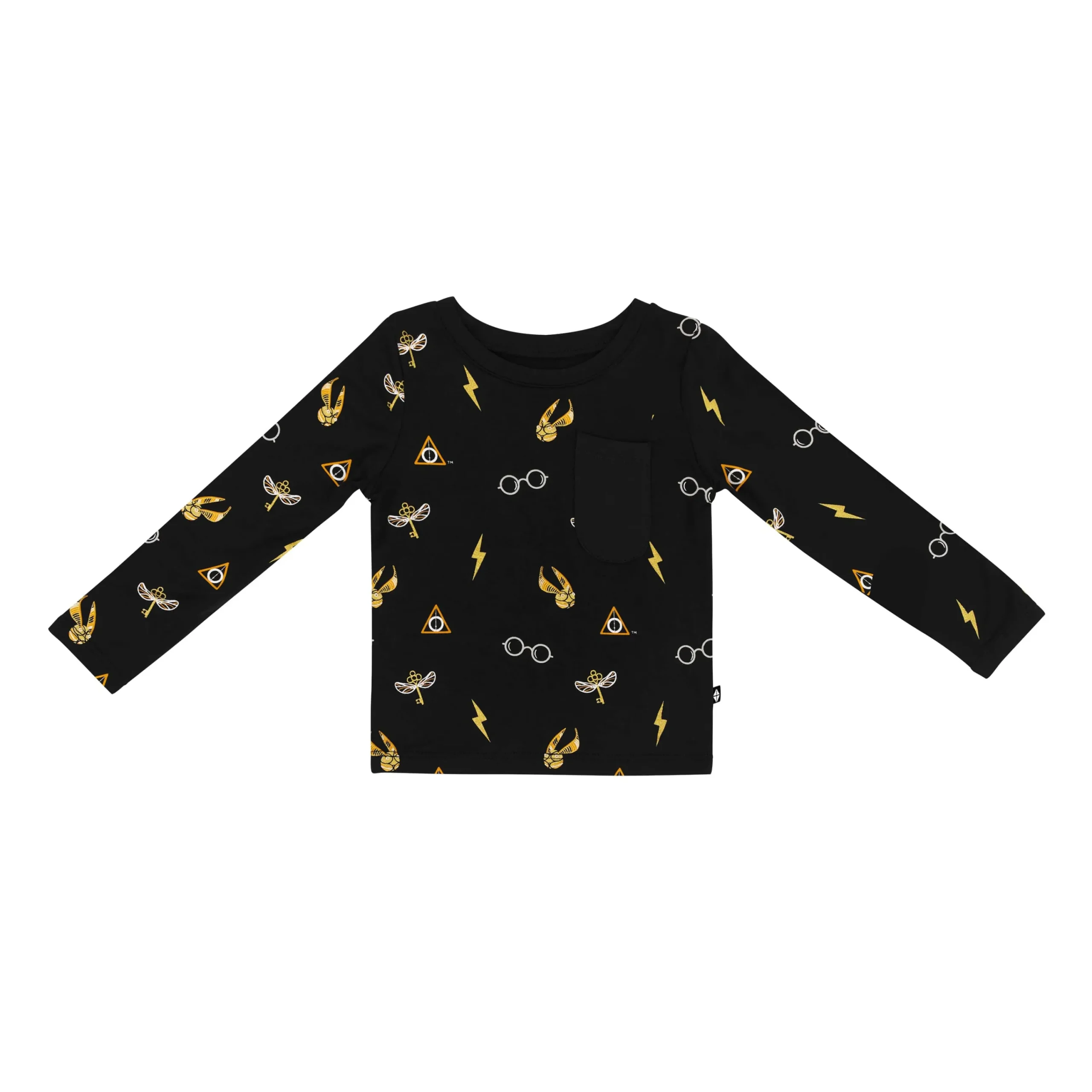 Kyte Baby Long Sleeve Toddler Crew Neck Tee in Midnight Icon Online