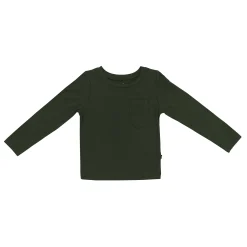 Kyte Baby Long Sleeve Toddler Crew Neck Tee in Fir Clearance