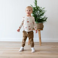 Kyte Baby Long Sleeve Toddler Crew Neck Tee in Vintage Toys