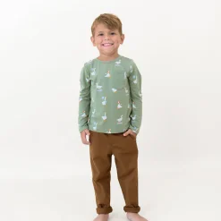 Kyte Baby Long Sleeve Toddler Crew Neck Tee in Silly Goose Sale