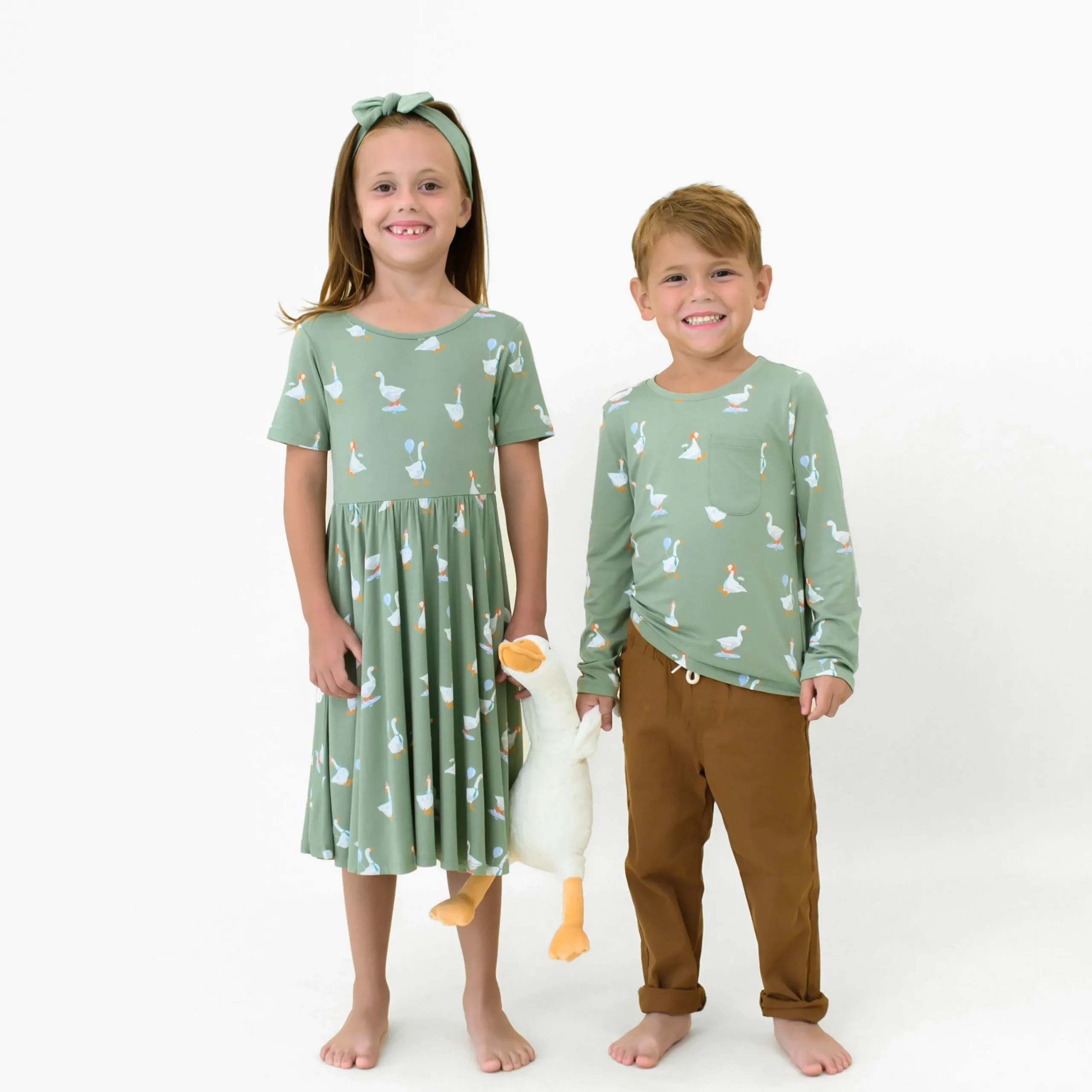 Kyte Baby Long Sleeve Toddler Crew Neck Tee in Silly Goose Sale