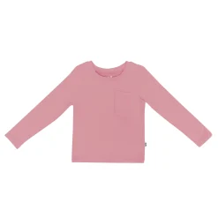 Kyte Baby Long Sleeve Toddler Crew Neck Tee in Apple Blossom